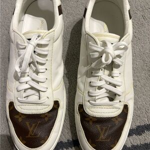 Louis Vuitton White and Brown Sneakers for Men